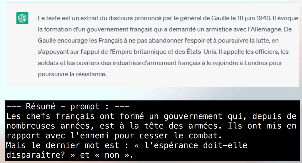 ia résumé de texte